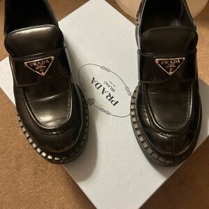 Prada Black Loafers